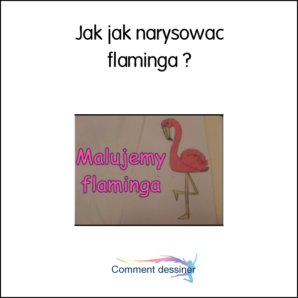 Jak jak narysować flaminga